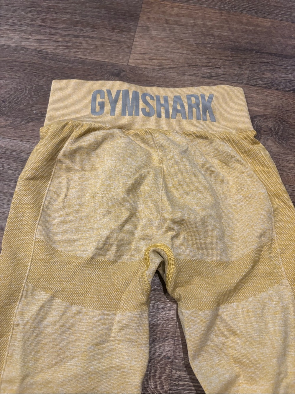 Gymshark Flex High Waisted Leggings Yellow Marl Contour Womens Medium